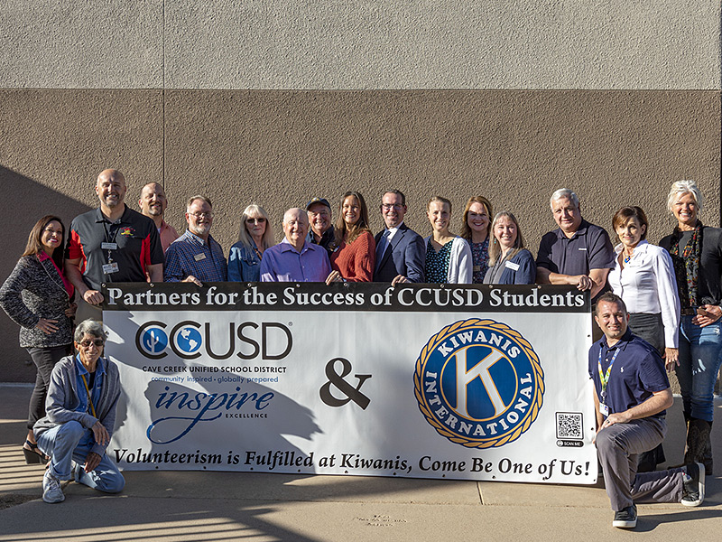 CCUSD Recognizes All Of Kiwanis Of Carefree’s Support