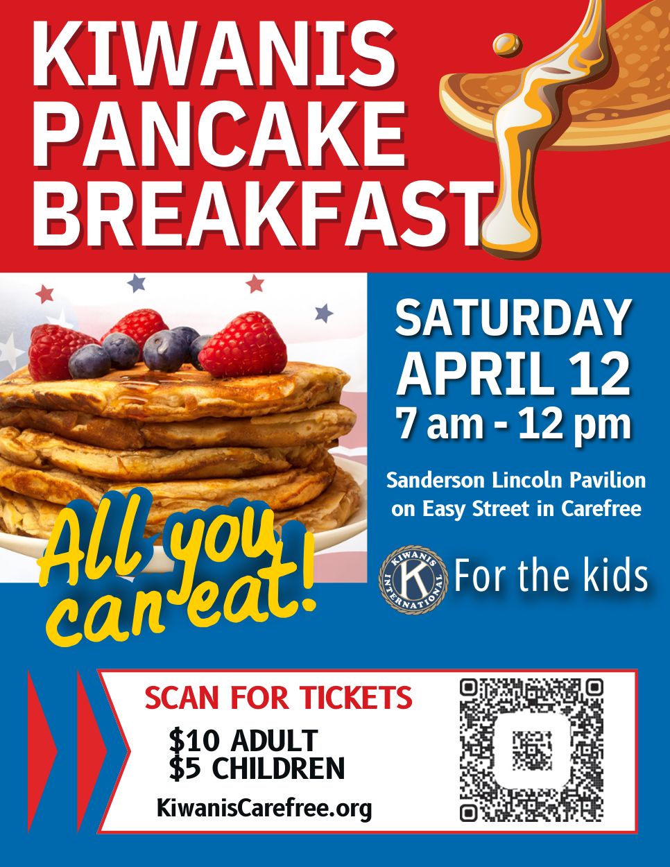 2025 Kiwanis Pancake Breakfast Flyer