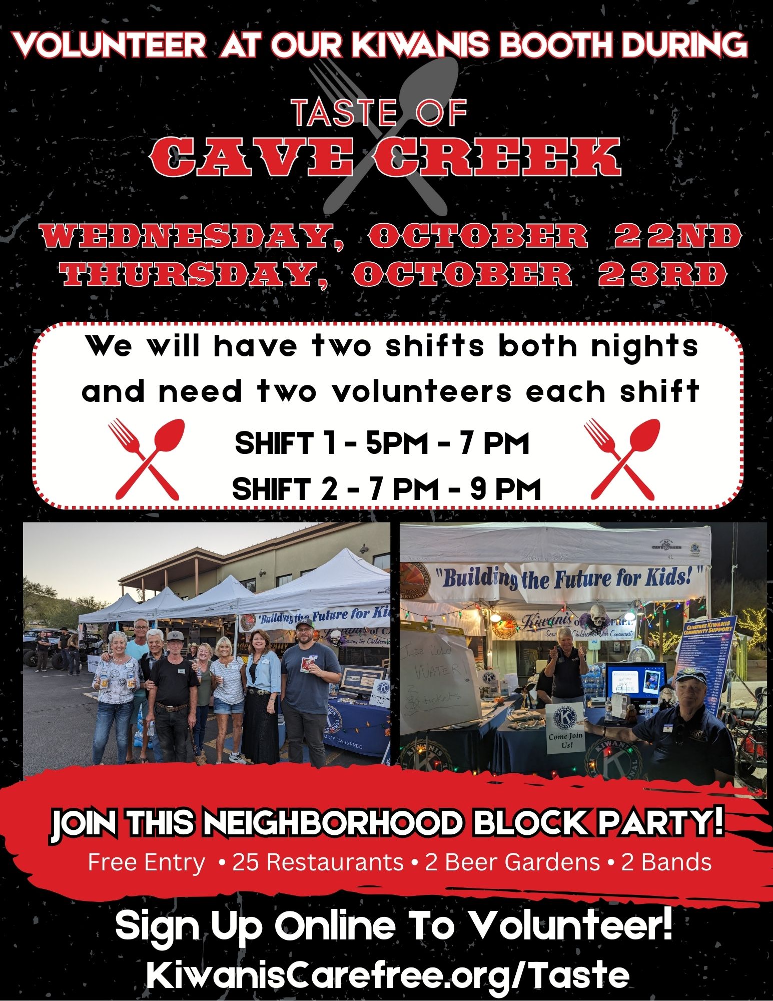 taste of cave creek volunteers