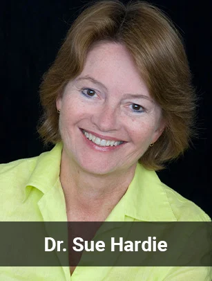 Our speaker is Dr. Sue Hardie.